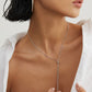 Elegance Unveiled Long Silver Necklace