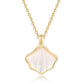 Moonstone Lustre Shell Gold Necklace