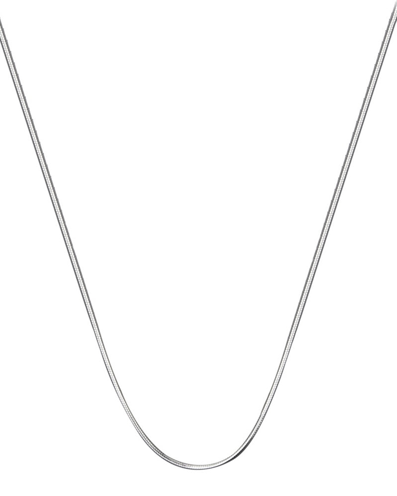 Snake Chain Silver Necklace