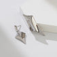 Silver Shard Mismatched Earrings