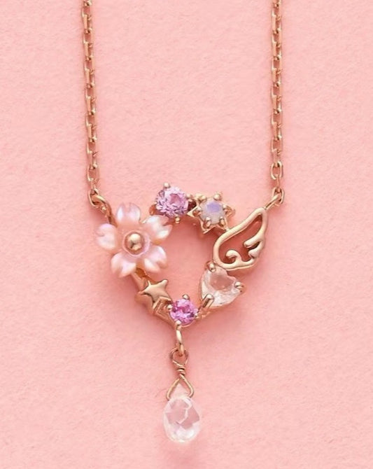 Cherry Blossom Rose Gold Necklace