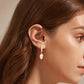 Elegant Pearls Zircon Earrings, drop earrings, freshwater pearls earrings, C&L Jewellery