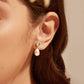 Blue Marine Freshwater Pearl Drop Earrings