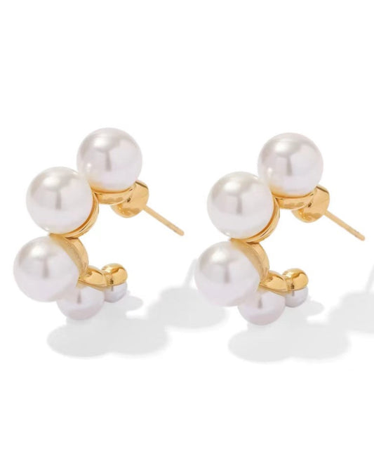 Faux Pearls Earrings