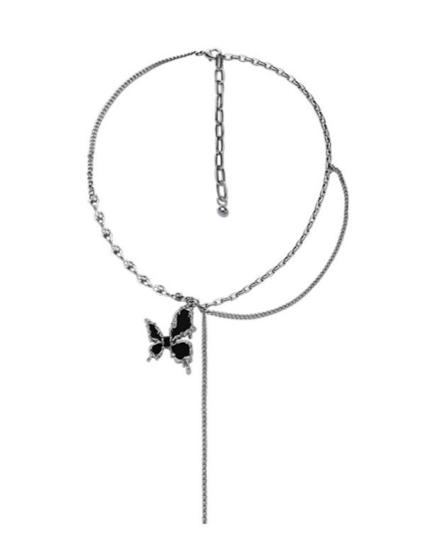 Butterfly stainless steel necklace - C&L Jewellery candljewellery