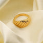 Croissant Gold plated Ring, C&L Jewellery, gold-plated jewelry