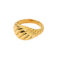 Croissant Gold plated Ring, C&L Jewellery