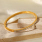 gold plated bangle, luxury affordable Australian jewellery brand, C&L Jewellery