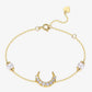 gold moon bracelet C&L Jewellery, fashion jewelry