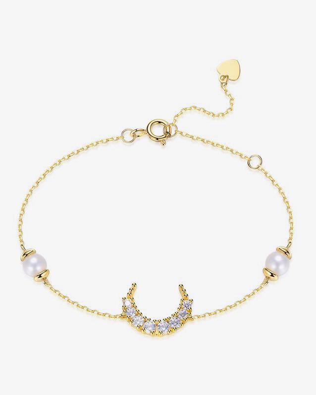 gold moon bracelet C&L Jewellery, fashion jewelry