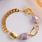 C&L Jewellery Luxury Purple Baroque Pearl Bracelet