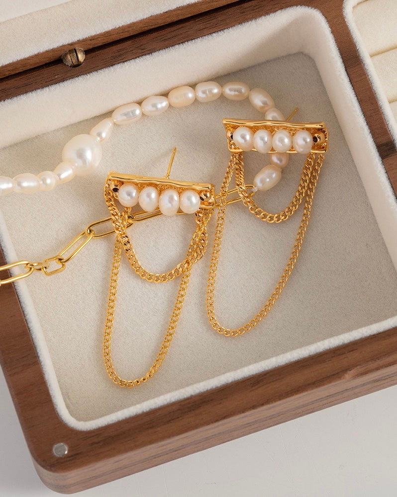 Cool Pearl Girl Earrings