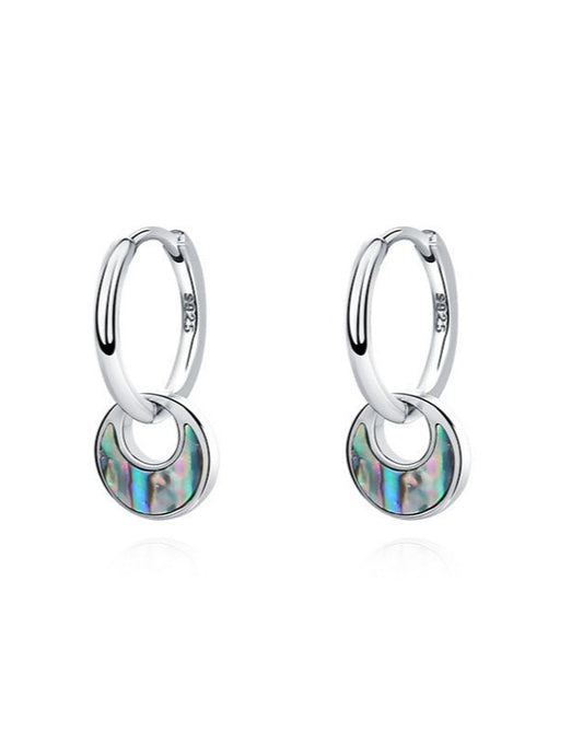 Paua Silver Earrings