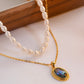 Vintage Abalone Pearl Necklace