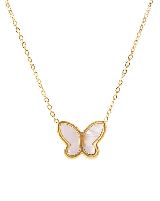 Butterfly Gold Plated Necklace